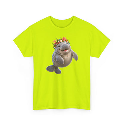 Cheerful Coral Crown Manatee T-Shirt