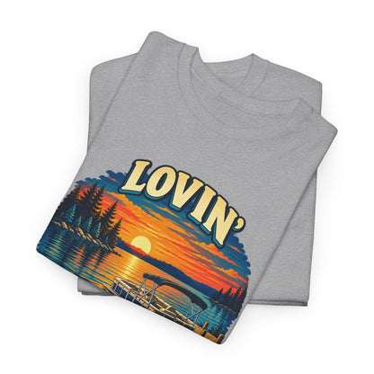 Lovin’ Summer Nights Pontoon – Gildan 5000 T-Shirt | 004a-v2