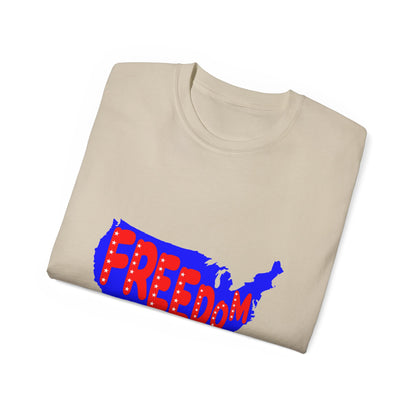 Freedom USA Map T-Shirt | Patriotic Graphic Tee