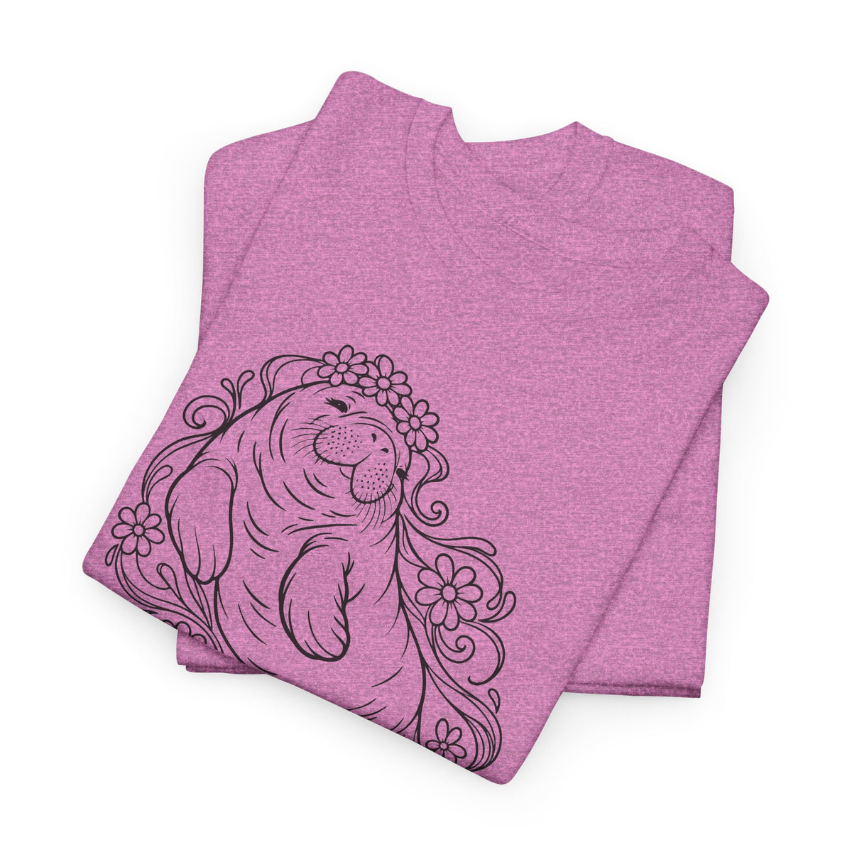 Dreamy flower-crowned manatee T-Shirt