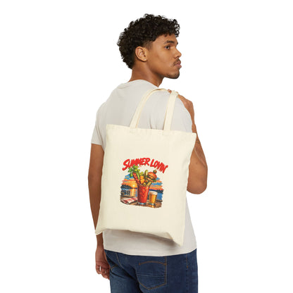Summer Lovin’ Bloody Mary – Cotton Canvas Tote Bag | 003a-v2