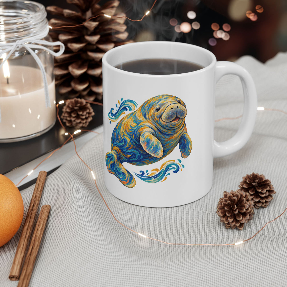 Golden Drift Manatee Mug
