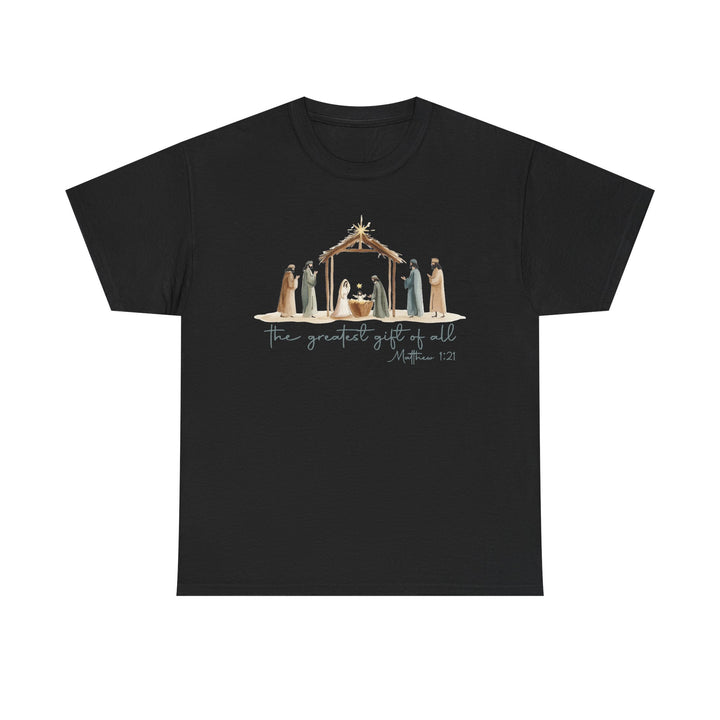 The Greatest Gift of All T-Shirt | Christmas Nativity Tee