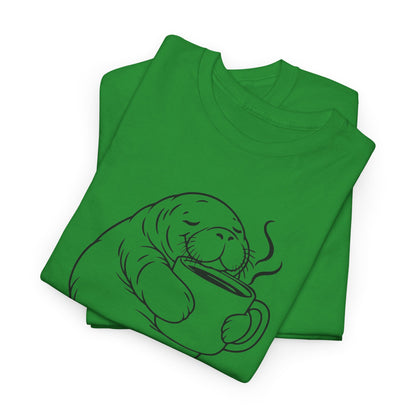 Chubby Mermaid Coffee Coast Manatee T-Shirt