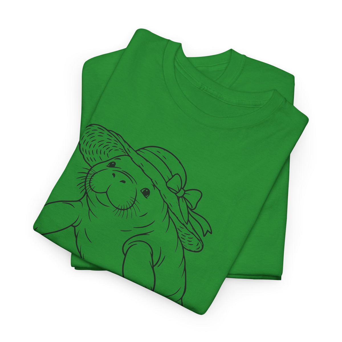 Chubby Mermaid Sunhat Sea Cow Manatee T-Shirt