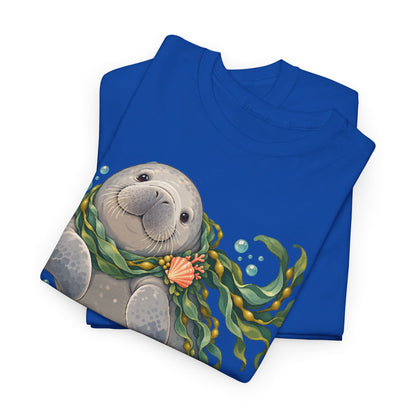Chubby Mermaid Cozy Kelp Scarf Manatee T-Shirt