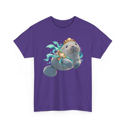 Chubby Mermaid Royalty Manatee T-Shirt