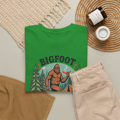 Bigfoot Grabbed My Wiener - Camping T-Shirt | Unisex Graphic Tee