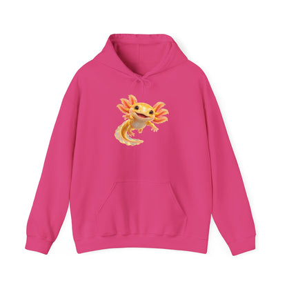 Golden Axolotl with Peach Gills Pullover Hoodie