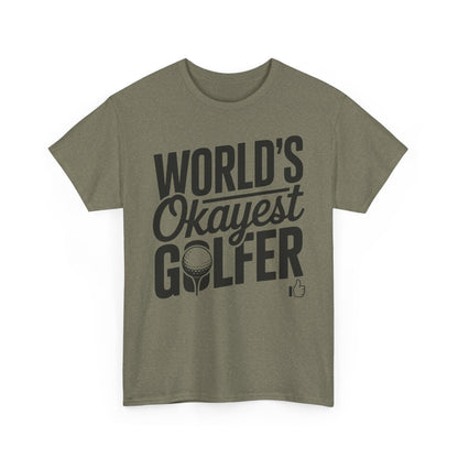World’s Okayest Golfer T-Shirt | Funny Golf Gift Tee