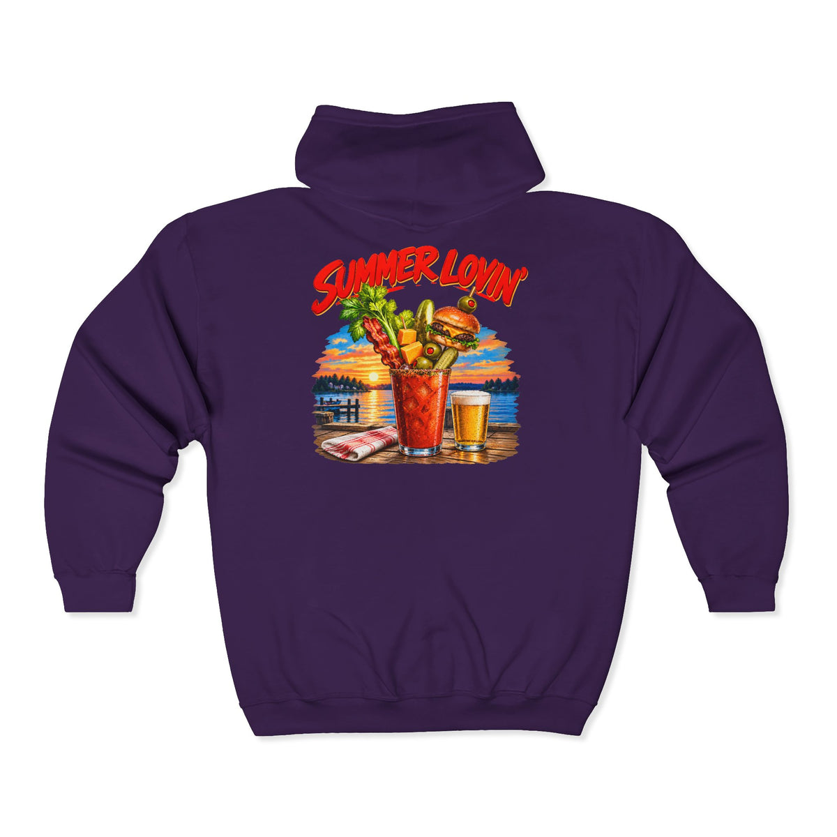 Summer Lovin’ Bloody Mary – Gildan 18600 Zip-Up Hoodie | 003a-v2