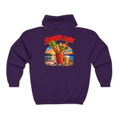 Summer Lovin’ Bloody Mary – Gildan 18600 Zip-Up Hoodie | 003a-v2