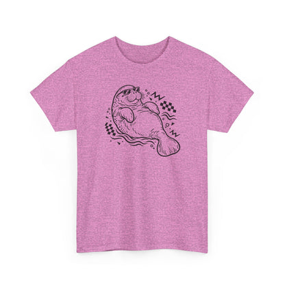 Retro floating manatee mascot T-Shirt