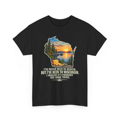 118 Heaven and Wisconsin — Color — Gildan 5000 T-Shirt