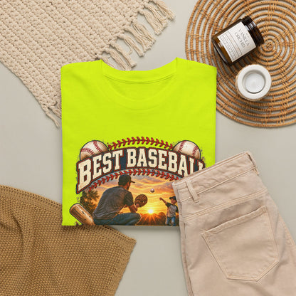 Best Baseball Dad Ever — Full Color – Gildan 5000 T-Shirt | 239b-v2