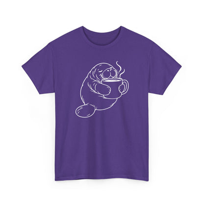 Chubby Mermaid Coffee Coast Manatee T-Shirt