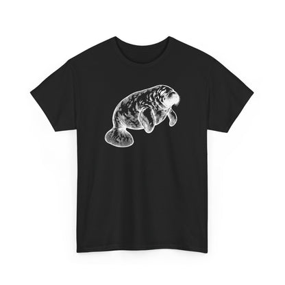 Slow Water Manatee Engraving T-Shirt