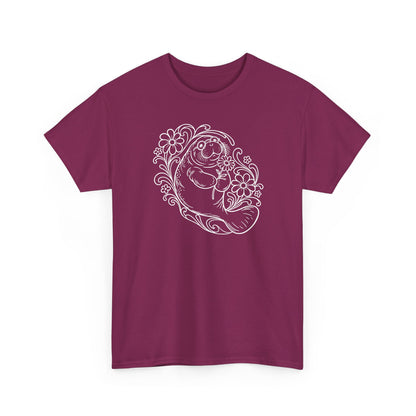 Groovy Spectacled Manatee with Daisy T-Shirt