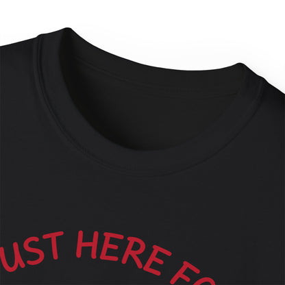 Just Here for the Wieners T-Shirt | Funny BBQ Hot Dog Tee