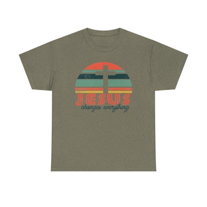 Jesus Changes Everything T-Shirt | Christian Cross Graphic Tee