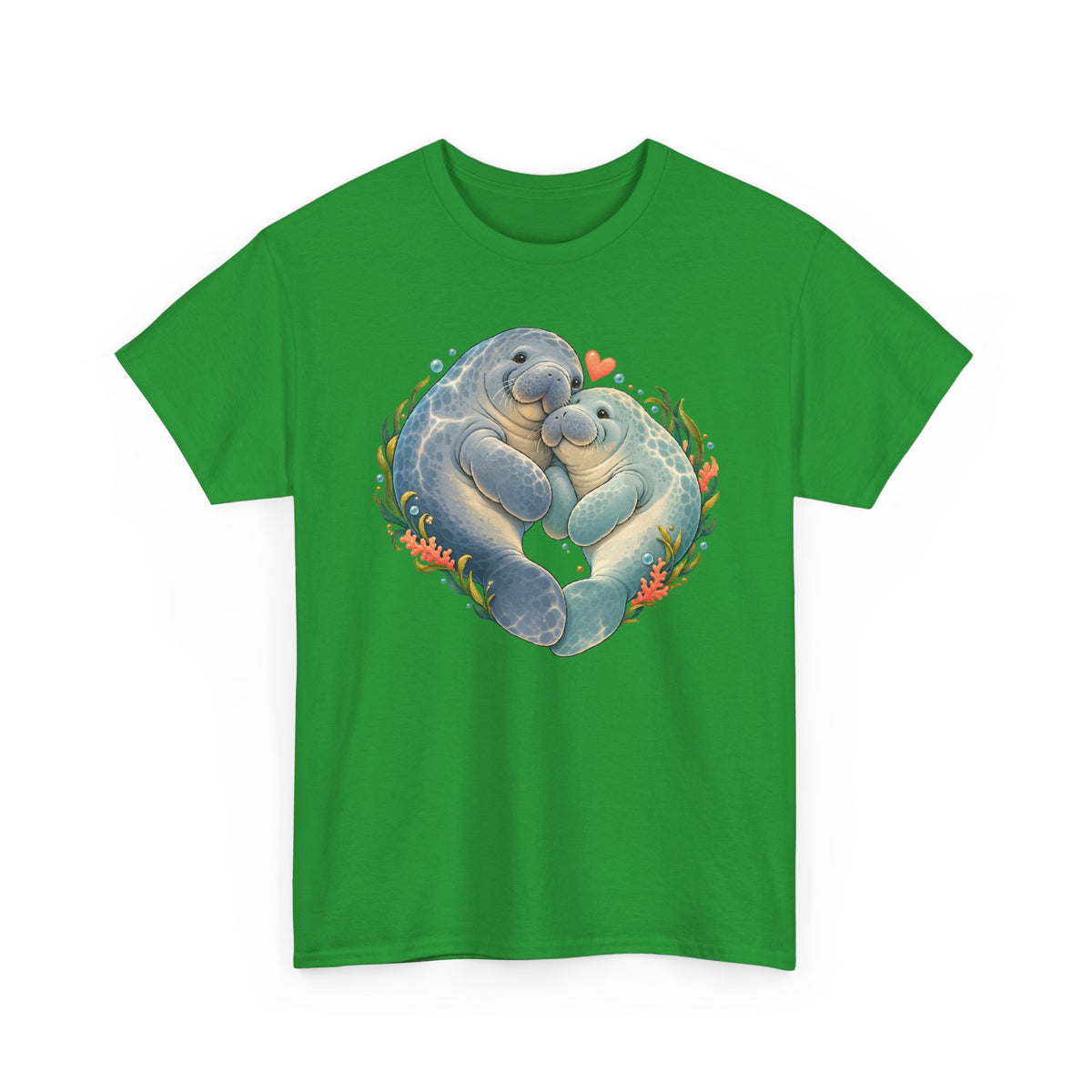 Chubby Mermaid Heart of the Ocean Manatee T-Shirt