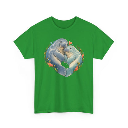 Chubby Mermaid Heart of the Ocean Manatee T-Shirt