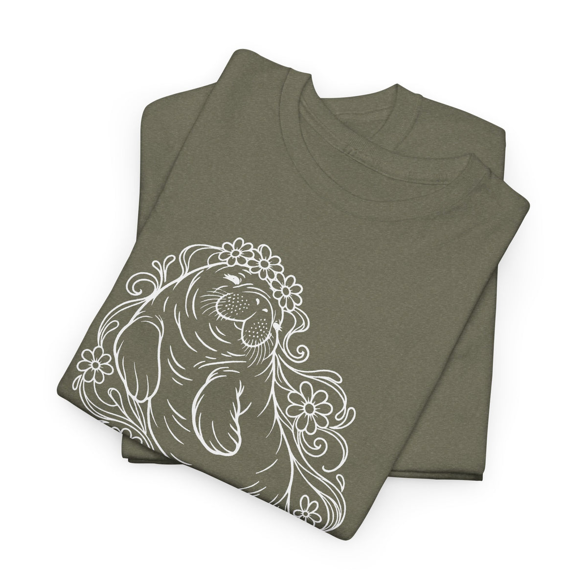 Dreamy flower-crowned manatee T-Shirt