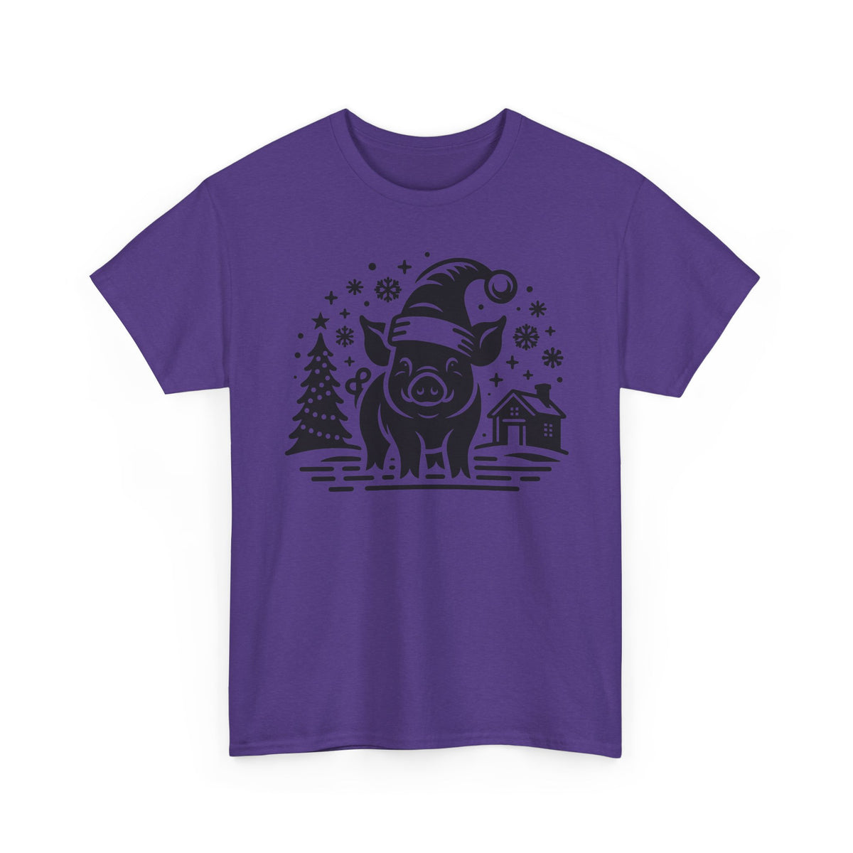 Christmas Pig T-Shirt | Festive Santa Pig Graphic Tee
