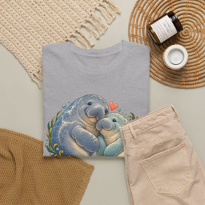 Chubby Mermaid Heart of the Ocean Manatee T-Shirt