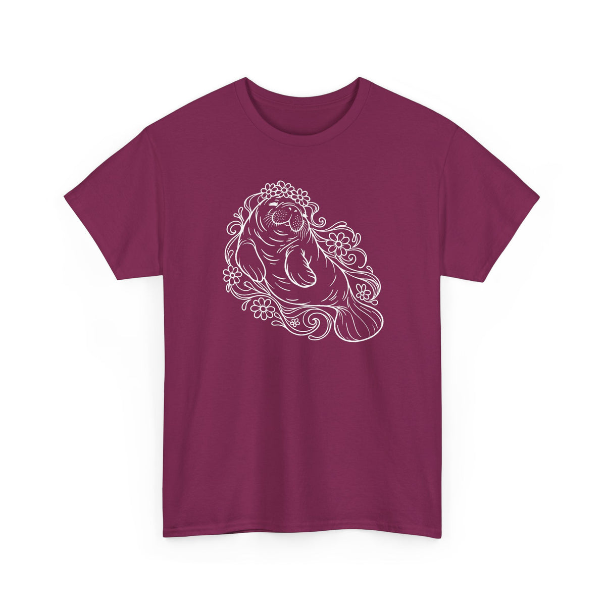 Dreamy flower-crowned manatee T-Shirt