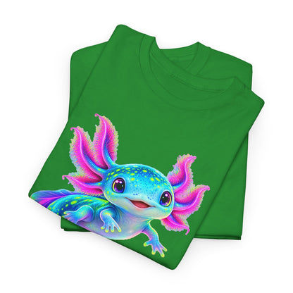Electric Axolotl in Motion T-Shirt
