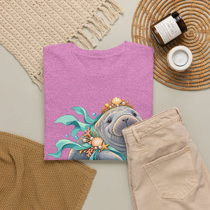 Chubby Mermaid Royalty Manatee T-Shirt