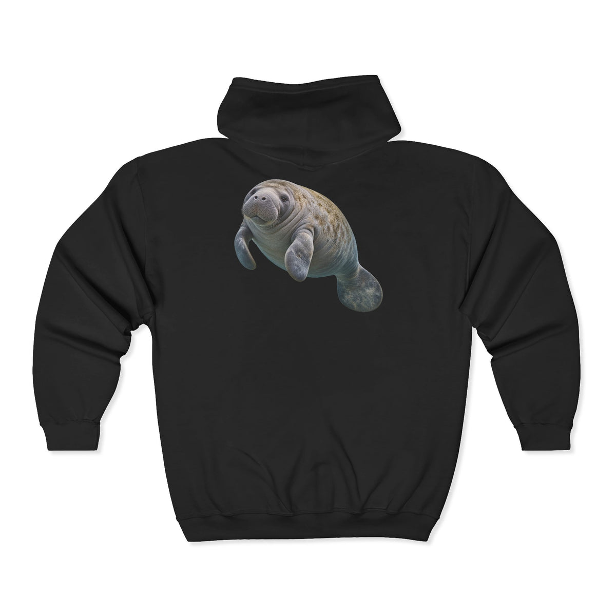 Gentle Giant Manatee Portrait Zip-Up Hoodie
