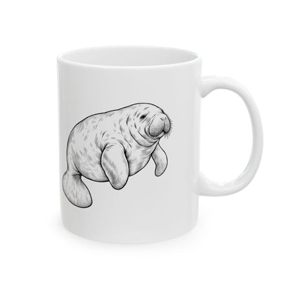 Slow Water Manatee Engraving Mug