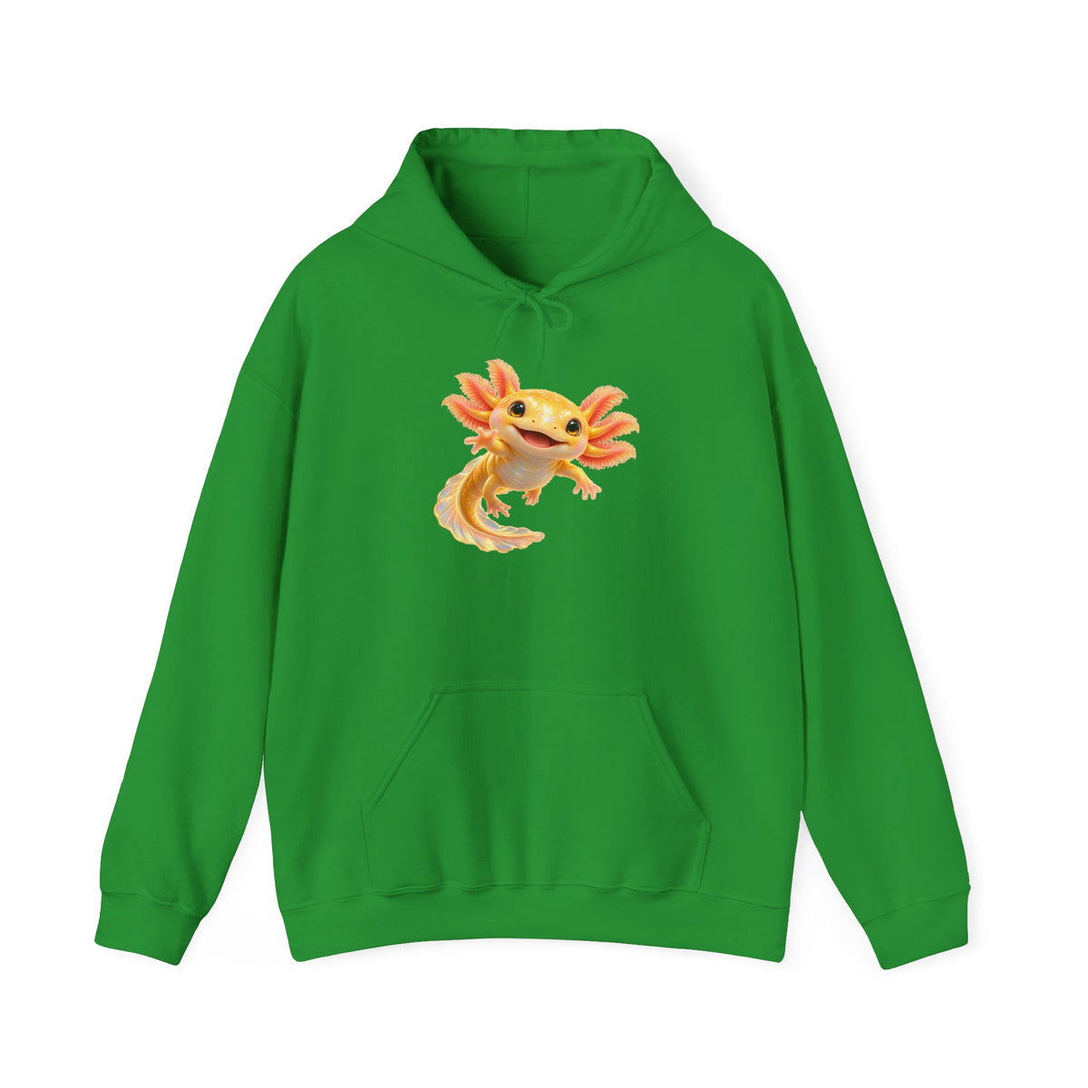 Golden Axolotl with Peach Gills Pullover Hoodie
