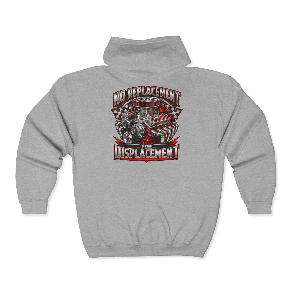 No Replacement for Displacement – Gildan 18600 Zip-Up Hoodie | 006-v2