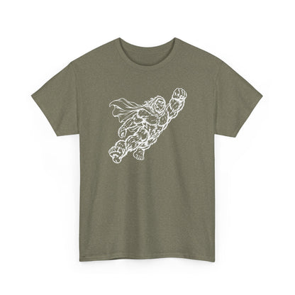 Soaring Cape-Wearing Sasquatch T-Shirt