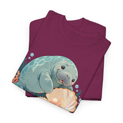 Chubby Mermaid Pearl of the Lagoon Manatee T-Shirt