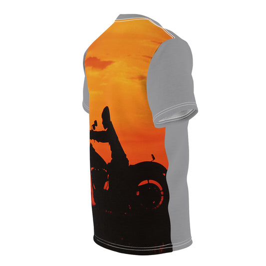 Sunset Loud Motorcycle All-Over Print T-Shirt