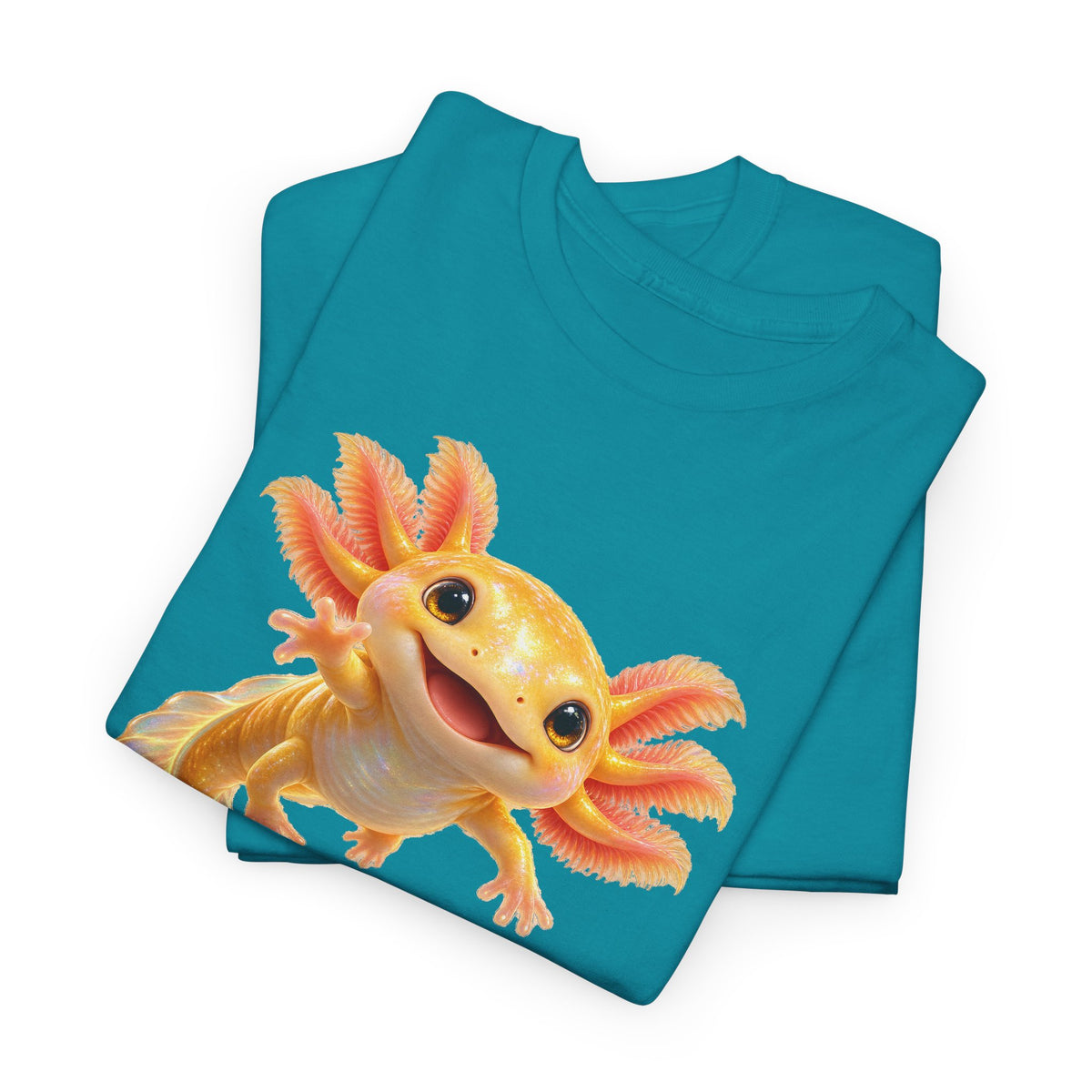 Golden Axolotl with Peach Gills T-Shirt