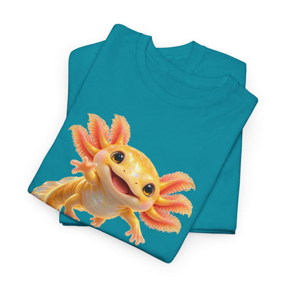 Golden Axolotl with Peach Gills T-Shirt