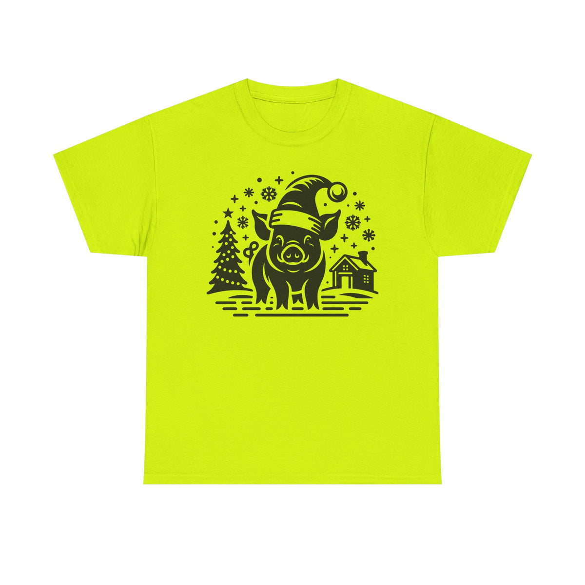Christmas Pig T-Shirt | Festive Santa Pig Graphic Tee