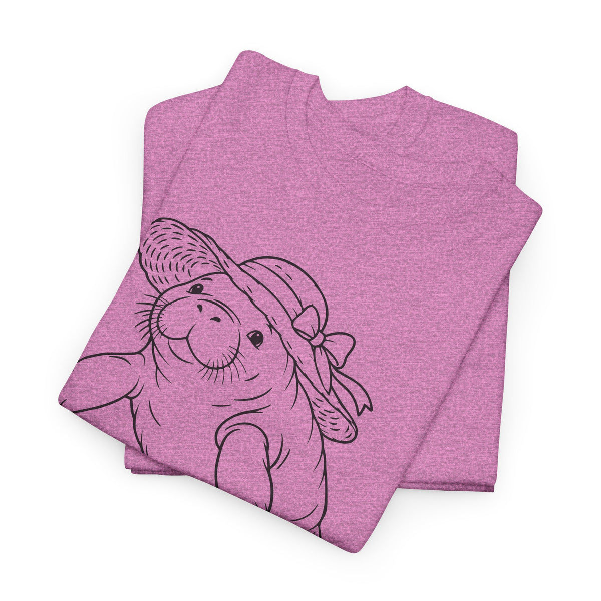 Chubby Mermaid Sunhat Sea Cow Manatee T-Shirt