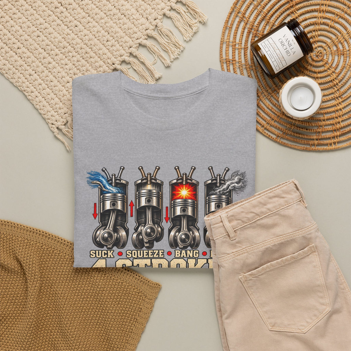 Four Strokin’ – Gildan 5000 T-Shirt | 005