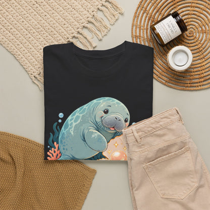 Chubby Mermaid Pearl of the Lagoon Manatee T-Shirt