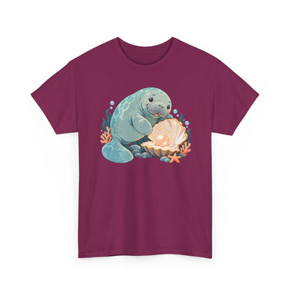 Chubby Mermaid Pearl of the Lagoon Manatee T-Shirt