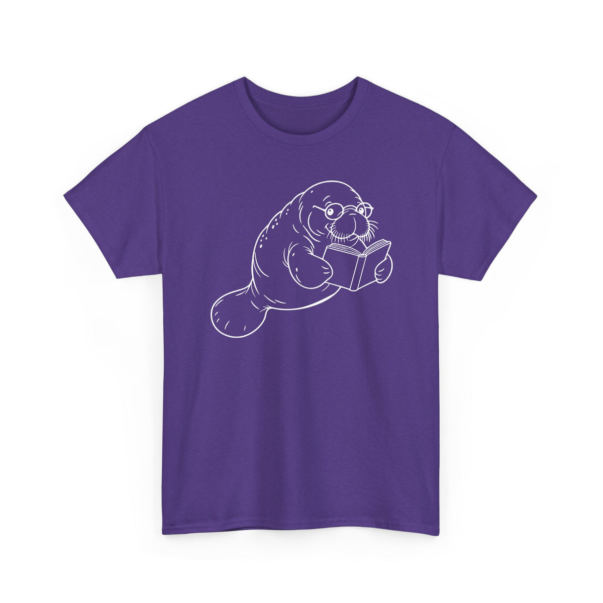 Chubby Mermaid Bookworm Buoyancy Manatee T-Shirt