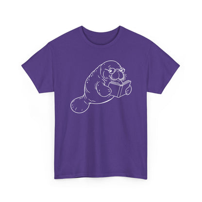 Chubby Mermaid Bookworm Buoyancy Manatee T-Shirt