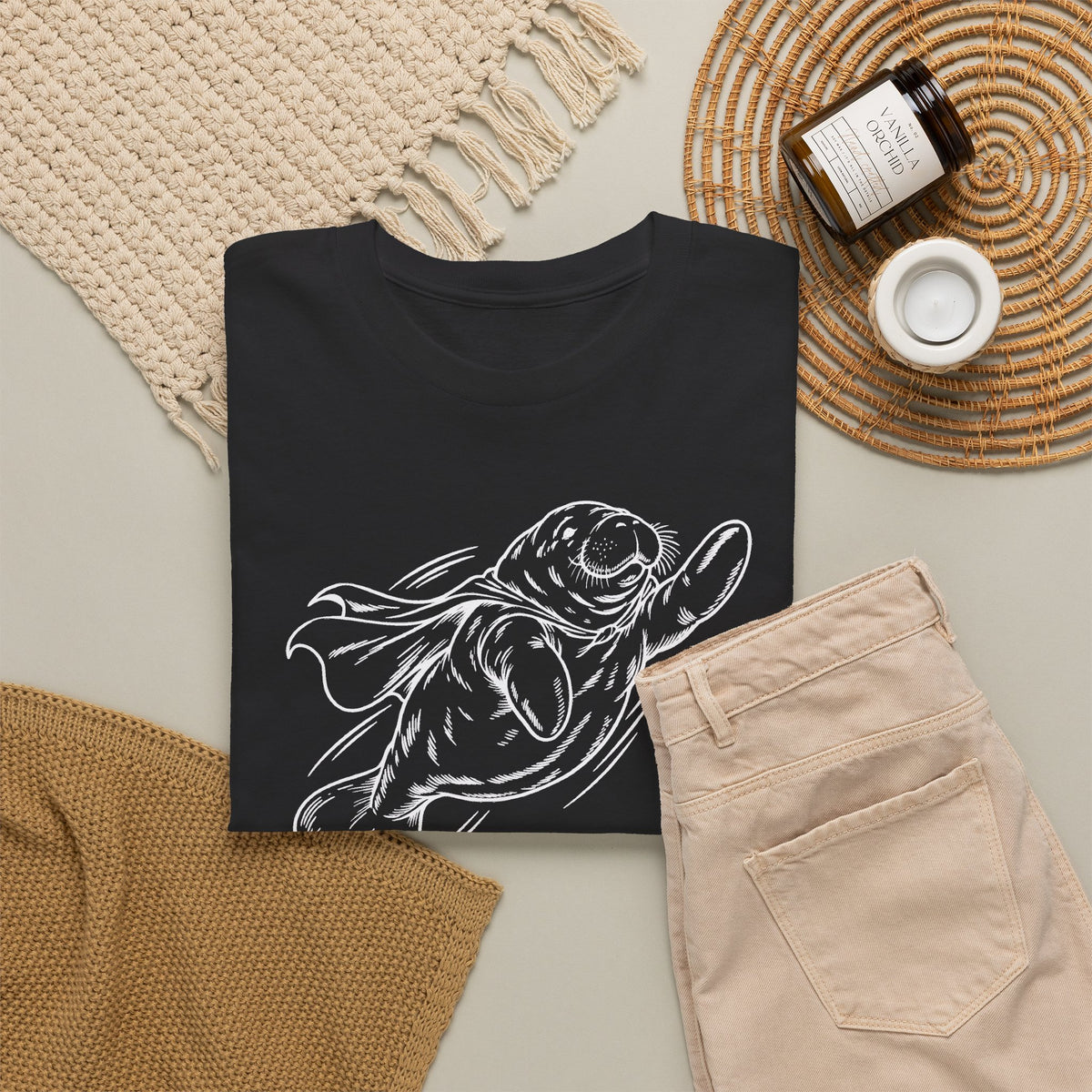 Chubby Manatee Takes Flight T-Shirt