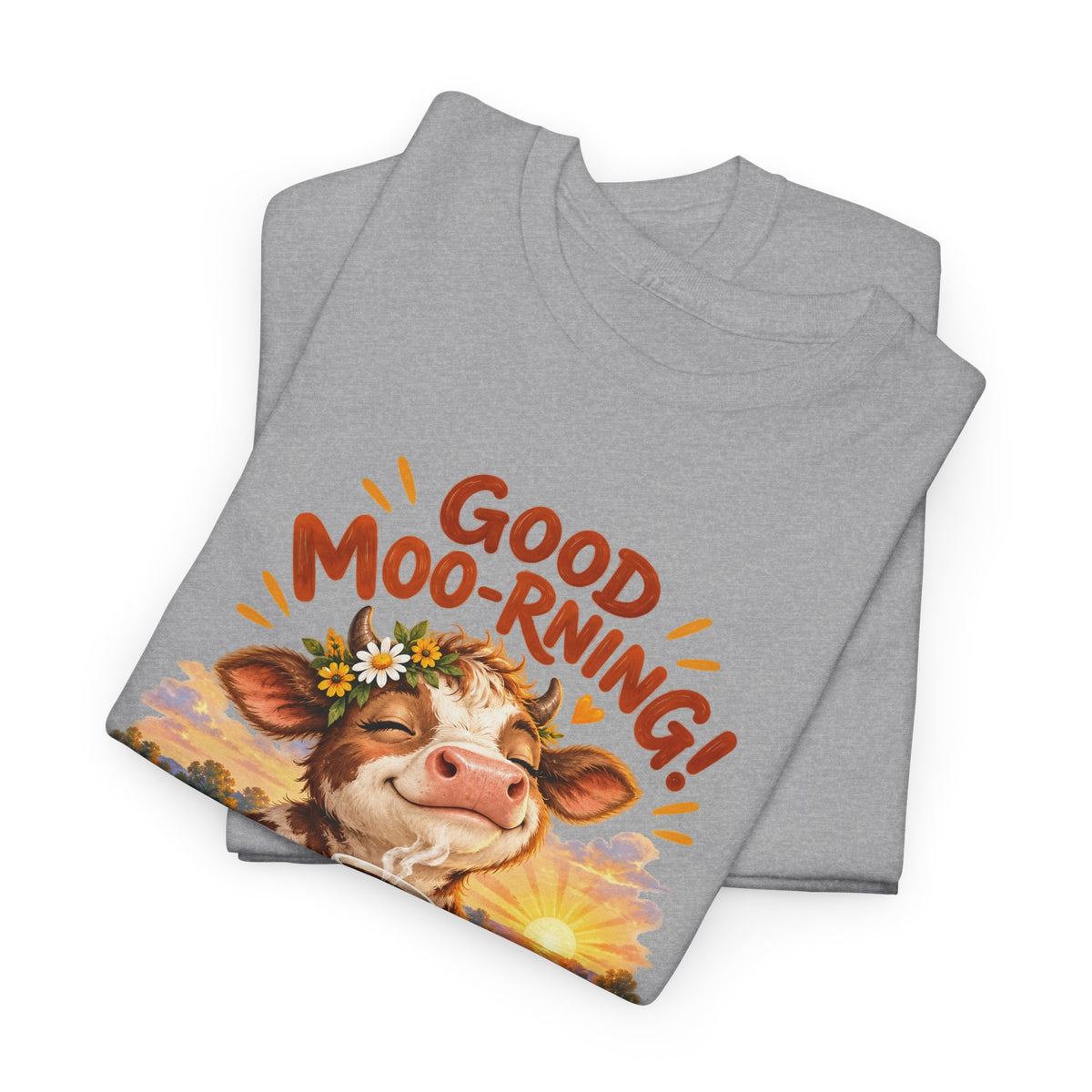 Good Moo-rning – Gildan 5000 T-Shirt | 030